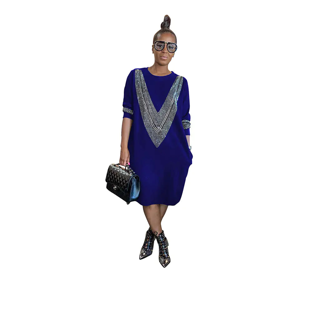 YZ1224 Women's Casual Loose Dress for Fall/Winter - Fashivra