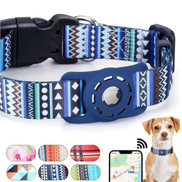 Digital Printing Collar for Apple Airtag - Pets Accessories - Fashivra