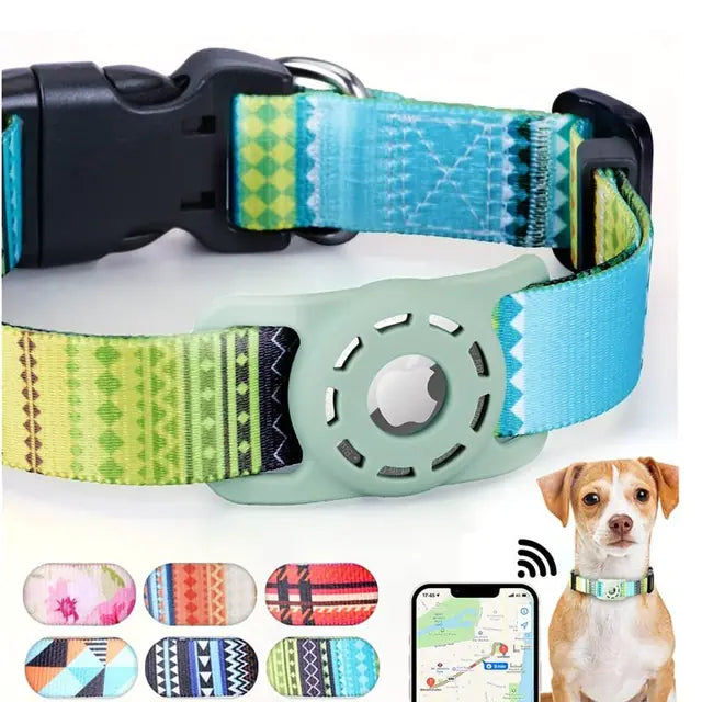 Digital Printing Collar for Apple Airtag - Pets Accessories - Fashivra