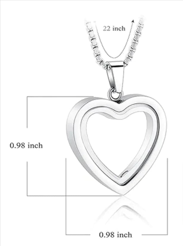 Heartfelt Remembrance: Stainless Steel Heart-Shaped Cremation Pendant - Fashivra
