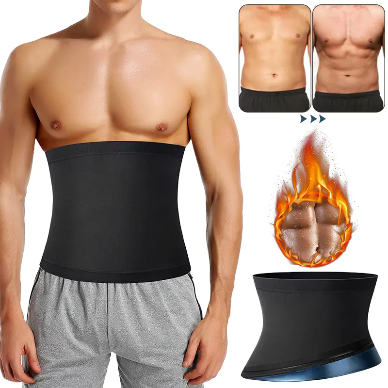 Men's Sauna Body Shaper Waist Trainer Slimming Belt - Fashivra
