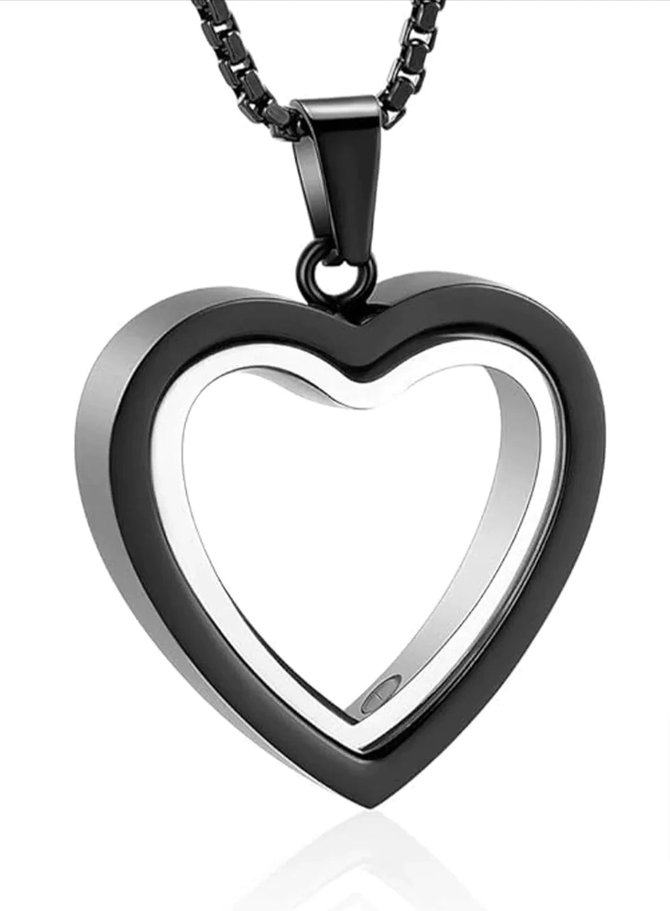 Heartfelt Remembrance: Stainless Steel Heart-Shaped Cremation Pendant - Fashivra