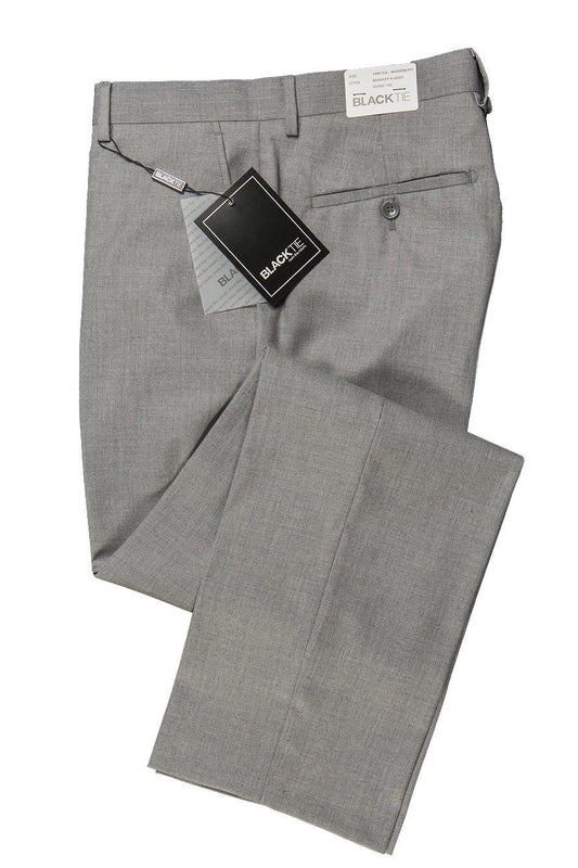 "Bradley" Heather Grey Luxury Wool Blend Suit Pants - Fashivra