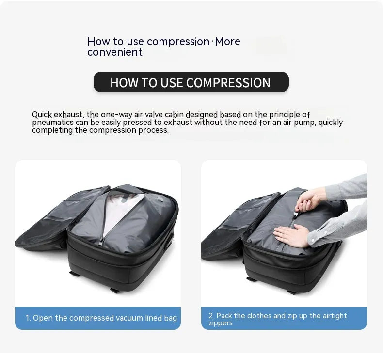 Vacuum Compression Large-capacity Backpack - Fashivra