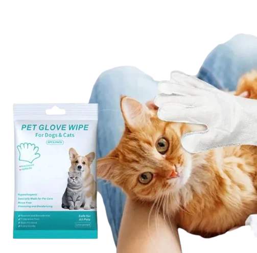 Pet Cleaning Gloves & Wipes - Fashivra