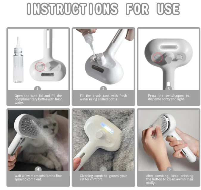 Pet Hair Spray Brush - Fashivra