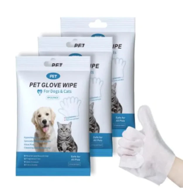 Pet Cleaning Gloves & Wipes - Fashivra