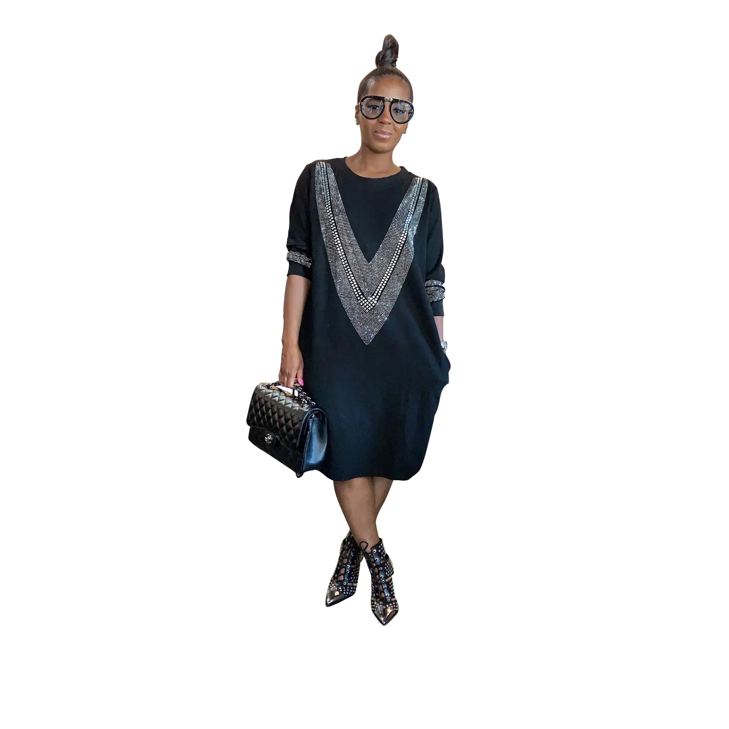 YZ1224 Women's Casual Loose Dress for Fall/Winter - Fashivra