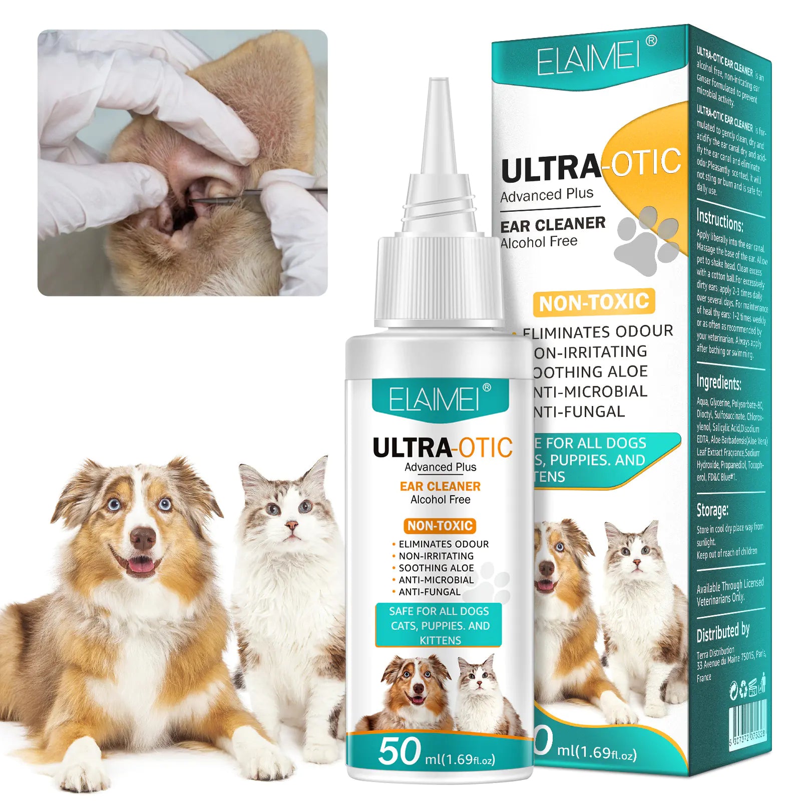 Pet Ear Cleaner 50ml - Fashivra
